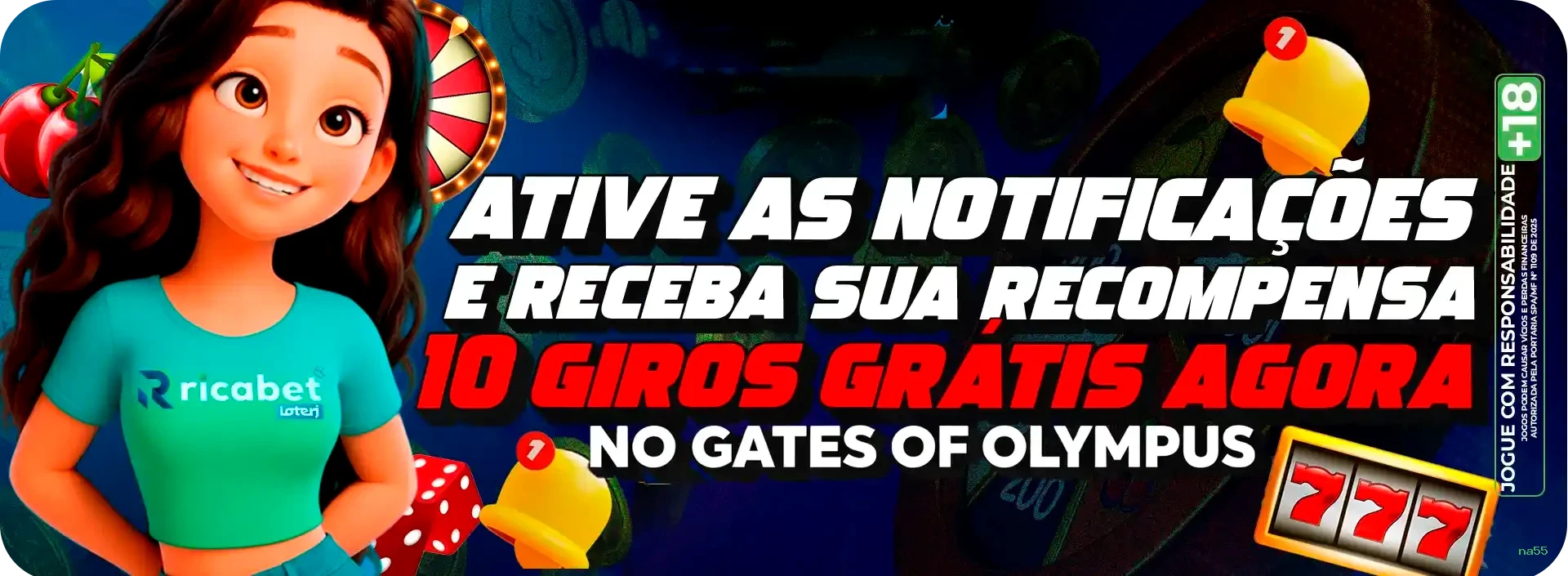 Imagem promocional dos jogos de lottery da na55